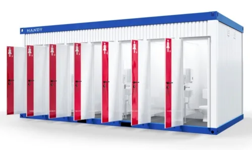 Container vệ sinh di động Nam - Nữ 9 phòng